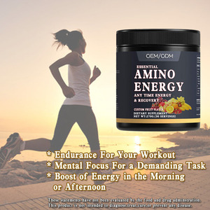 Complément alimentaire en poudre pour adultes, pré-entraînement, énergie, acides aminés, <span class=keywords><strong>BCAA</strong></span>, saveur fraise, électrolytes, <span class=keywords><strong>nutrition</strong></span> sportive, OEM, biologique - Product Image 4