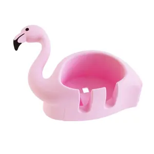 Indah Flamingo pengisap pemegang sikat gigi 2 posisi hisap kait sikat gigi kasus Dispenser Organizer aksesori kamar mandi