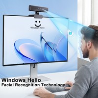 PC/dizüstü/masaüstü Windows için tip-c arayüzü 2K Full HD web kamerası merhaba CMOS görüntü sensörü 2K Max stok