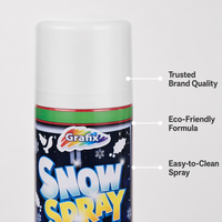 Einheitlich Flauschige Textur Künstlicher Schneespray für Innenräume Glasfenster Feiertags-Winteratmosphäre-Erzeugung