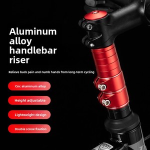 Rehausseur de <span class=keywords><strong>potence</strong></span> de guidon de vélo, rallonge de fourche en alliage d'aluminium pour <span class=keywords><strong>VTT</strong></span> et vélos de route, réglable en hauteur avec boulons en acier inoxydable - Product Image 2