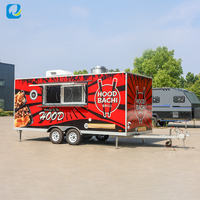 Camion de restauration rapide haut de gamme Chammp entièrement équipé pour la vente de pizzas et de hamburgers, logistique professionnelle haute performance