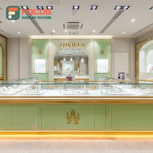 Vitrine de présentation de bijoux moderne pour centre commercial, avec cadre métallique, pour bijouterie - Product Image 4