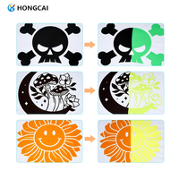 Rouleau de vinyle de transfert de chaleur à changement de couleur à basse température Hongcai pour le matériel d'impression à changement de couleur sur les vêtements