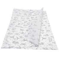Papier de soie personnalisé pour emballage de vêtements, livraison rapide, papier d'emballage métallique pour vêtements, papier sulfurisé