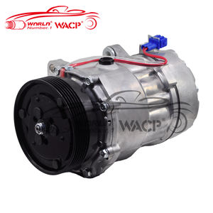 Compresseur de climatisation automobile 7V16 pour VW Caddy <span class=keywords><strong>Golf</strong></span> Passat Polo WXVW055, 1H0820803D 7340657 7M0820803D - Product Image 4