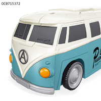 Jouet de voiture robot bus en plastique à déformation intéressant pour enfants avec musique légère