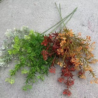 Kleinblättriges Grünzeug Langstieliges Fünf-Sterne-Gras Künstlerlieblings-Plastik-Jasminblüten für Hochzeitsdekorationen