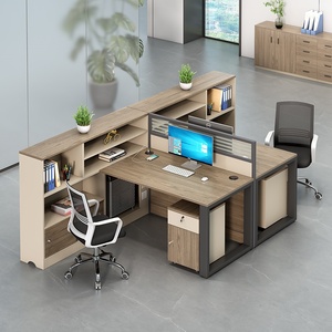 Escritorio de diseño moderno, estación de trabajo de oficina moderna, muebles comerciales verticales, escritorio de ordenador, mesa de posición, Oficina De trabajo - Product Image 3