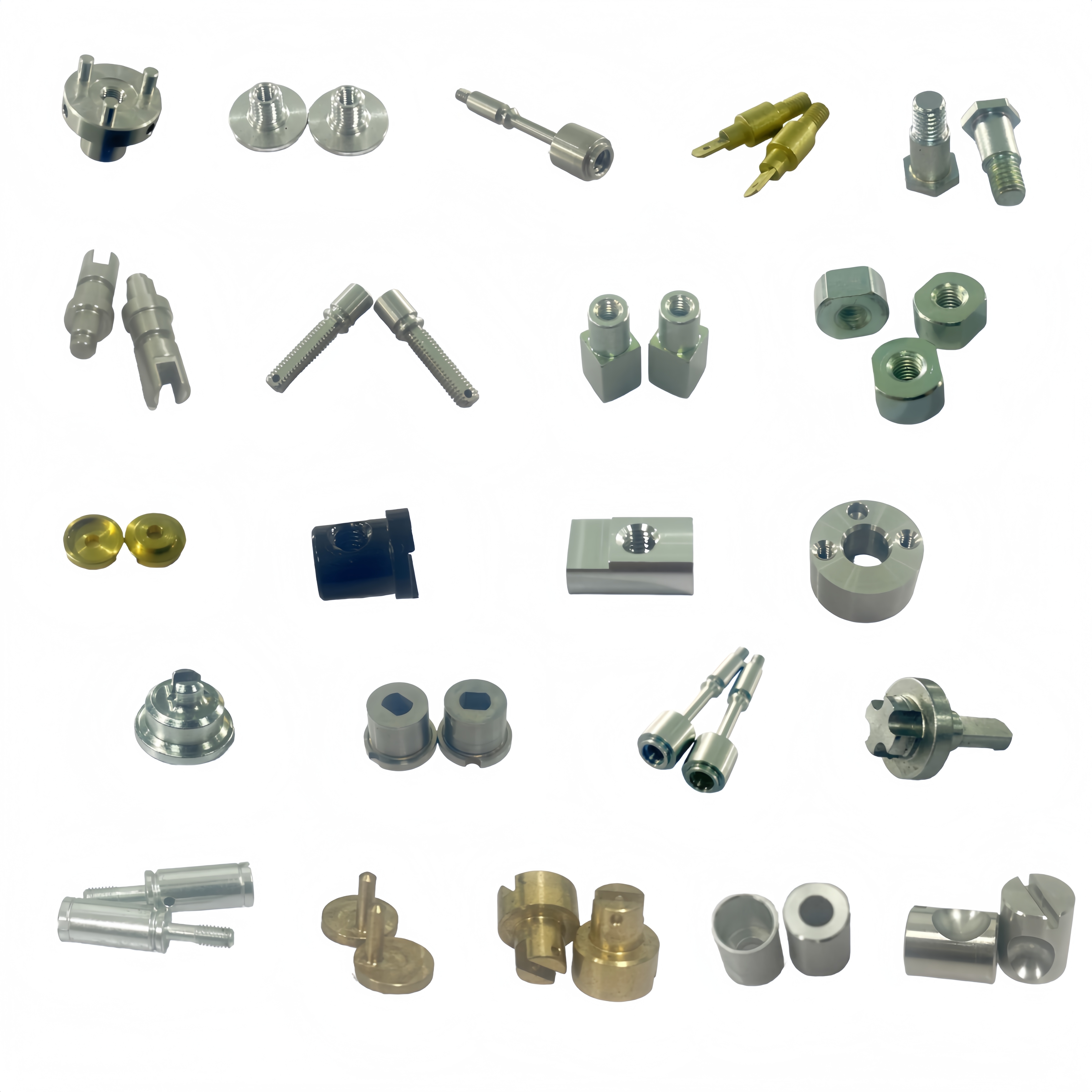 Custom Precision Swiss-type CNC Machining Metal Parts Stainless Steel Brass Aluminum Turning Milling OEM Service Small Hardware