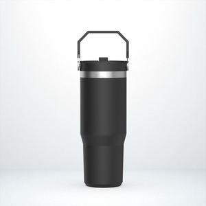 Gobelet isotherme en acier inoxydable avec poignée de transport, gobelet de voyage de 20 oz pour café, eau, thé et trajets quotidiens - Product Image 6