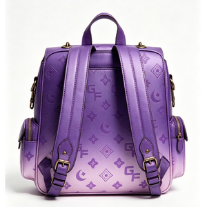 <span class=keywords><strong>Mochila</strong></span> morada a la moda para mujer, <span class=keywords><strong>mochila</strong></span> escolar, <span class=keywords><strong>mochila</strong></span> de viaje Vintage, <span class=keywords><strong>mochila</strong></span> informal para ordenador portátil, bolso diario con múltiples bolsillos - Product Image 4