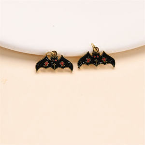 Wholesale 18K Gold Plated Stainless Steel <strong>Bat</strong> <strong>Charms</strong>, Halloween Vampire Animals Pendant Jewelry Making - Product Image 2