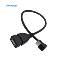 U — USB Type C mâle vers USB femelle, Angle de 180 degrés, téléphone portable externe, souris, clavier, données, OTG