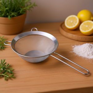 Metaltex Kitchen Sieve Victoria 6 Pack Stainless Steel Fine Mesh <b>Strainer</b> For Cooking Baking - Product Image 3