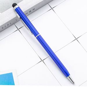 Multifunctional Aluminum Metal Ballpoint Twist Thin Touch Screen Promotional Logo Pen - Product Image 1