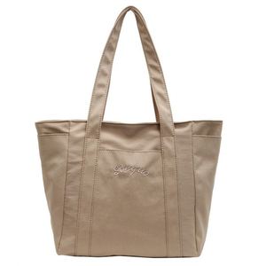 Bolso de compras de algodón para mujer, moda personalizada al por mayor con forro de PEVA - Product Image 5