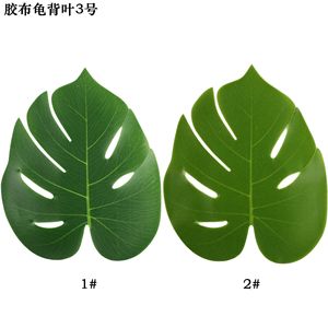 Feuilles de Monstera artificielles, décoration de plantes, fleurs en soie, accessoires de table, décoration de la maison, respectueux de l'environnement, 33cm - Product Image 4