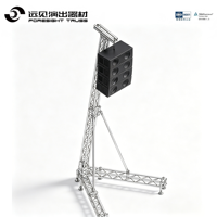 Sistema de torre de altavoces con estructura de iluminación modular portátil de aleación de aluminio, tamaño personalizado para eventos al aire libre