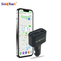 SinoTrack-Mini rastreador de coche, dispositivo de seguimiento de 5V, 2.4A, cargador de coche Dual USB, ST-909, GPS, GSM, GPRS