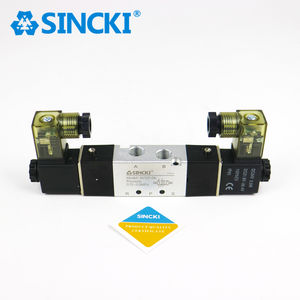 4V serisi 4V120-06 5 Port 2 yollu tek bobin 24V pnömatik otomasyon için elektromanyetik Solenoid vana hava ile çalışıyor - Product Image 6