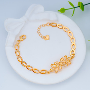 Dongli tinh tế đồ trang sức bằng đồng đặt gió Arabian lấy cảm hứng từ lá tua với Champagne mạ vàng thời trang và thanh lịch - Product Image 4