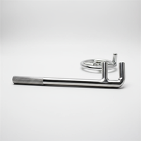 Clé à valve de type F pour l'entretien des valves en DIY, en acier inoxydable, double extrémité, capacité de couple maximale de 1000 lb-ft, garantie de 3 ans