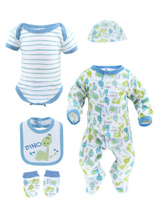 Traje <span class=keywords><strong>de</strong></span> Algodón Puro para Recién Nacidos con Mamelucos para Bebés - Product Image 5