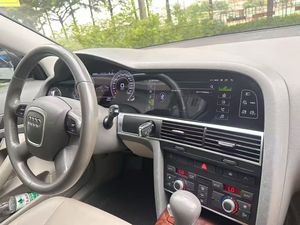 สำหรับ Audi A6L ปี 08-11 หน้าจอสัมผัสขนาด 12.3 นิ้ว และ 10.25 นิ้ว พร้อมระบบ GPS, CarPlay, Android Auto, แผงหน้าปัด และคอนโซลกลางแบบจอคู่ - Product Image 2