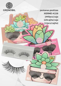 Pestañas postizas Grenobil 8D K2B6 con pegamento, 1440 piezas, 2 colores mezclados - Product Image 3