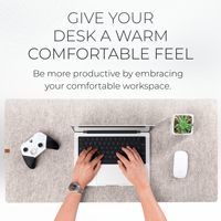 Grand tapis de bureau classique en feutre de laine résistant à la chaleur et antidérapant, avec taille personnalisée pour le bureau et les jeux sur ordinateur portable