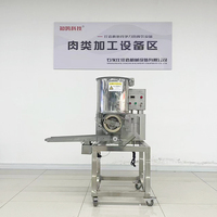 Machine automatique fiable et économique pour la fabrication de galettes de viande, machine à galettes de viande commerciale, moteur en acier inoxydable 304, 500-700 kg/h