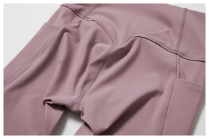 Ensemble <span class=keywords><strong>de</strong></span> yoga 2 pièces-<span class=keywords><strong>Compression</strong></span> Gym Fitness Workout Sports Suits Yoga Pockets High Waist Yoga Pants Sports Leggings Set - Product Image 6