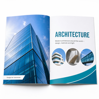 Service d'impression personnalisé pas cher pour catalogues, brochures et flyers A5 de l'entreprise d'impression du Jiangsu, avec reliure plastique et papier offset 300 g/m²