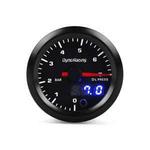 Car Modification 52mm Oil Pressure Gauge (0-7 Bar) High-Speed <b>Stepper</b> <b>Motor</b> Dual Display Pointer LCD 12V Boost Gauge New - Product Image 2