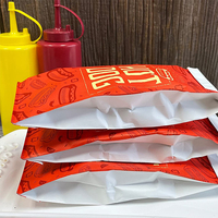 Sacs d'emballage jetables en papier kraft pour kebab, frites, barbecue, sushi, salade, chips, emballages pour hot-dogs, scellables à la chaleur, personnalisables