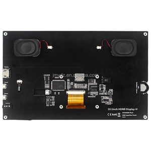 Écran tactile Raspberry Pi de 10,1 pouces avec résolution 1024 * 600, haut-parleurs externes intégrés, luminosité réglable et prise en charge des modèles 4B et 3B - Product Image 3