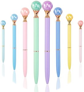 Regalo di penne di perle per donna, fantastiche penne a sfera in metallo Bling con inchiostro nero - Product Image 1