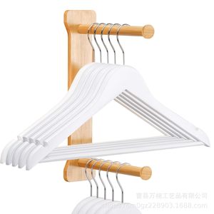 Wooden Magnetic Double Layer Coat Rack Wall Mounted <b>Clothes</b> Organizer <b>Storage</b> Shelf Multifunctional - Product Image 1