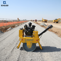 Mini-compacteur vibrant portatif pour asphalte, machine de construction