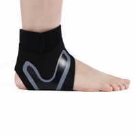 Logo personnalisé Manchon de cheville à compression en néoprène Attelle de cheville réglable pour la course