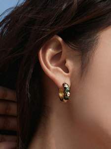 Boucles d'oreilles en émail style bohème <span class=keywords><strong>chic</strong></span>, faites à la main, avec crochet, pour festival, mariage, usage quotidien - Product Image 5