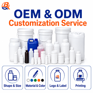 Bidon carré en plastique HDPE OEM ODM 500ml-15L, couleur et logo personnalisés, qualité alimentaire, pour huile et peinture - Product Image 4