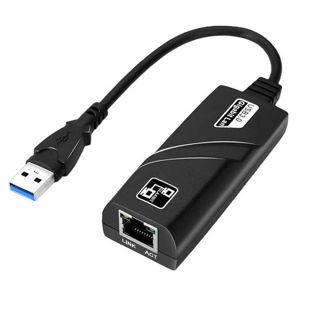Lan Gigabit USB-C to Ethernet RJ45 Adapter Converter 10/100/1000 Mbps for Laptop Compatible with Mac OS and Windows