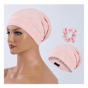 Gorro de Satén Personalizado para el Cabello, Suave, Sin Frizz, para el Cuidado de Rizos, con Correa Ajustable Antideslizante para Rastas, Gorro Scrunchie, Regalos Promocionales - Product Image 1