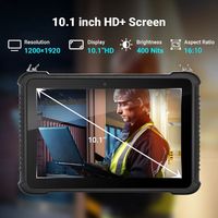 Tablette robuste Atex Windows 10,1 pouces, étanche IP65, lecteur de codes-barres 2D, luminosité élevée 700 nits, terminal industriel pour entrepôt