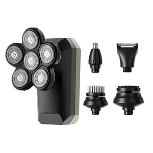 CITICITY Black Gold Wholesale Multi-Function Rechargeable LCD Display Waterproof Profesional Portable Electric Shavers for <b>Men</b> - Product Image 1