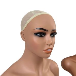 Moule de tête de perruque à double épaule en PVC, nouveau moule à aiguille, demi-corps, mannequin féminin, vitrine - Product Image 5