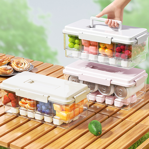 Di động Bento container Ice-Cool chia Hộp Ăn Trưa cho cắm trại dã ngoại chống rò rỉ nhà bếp cần thiết tiện dụng tiêm nhựa - Product Image 5