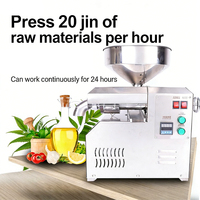 Presse à huile portable légère 20 kg, extracteur d'huile commercial mobile pour la vente sur site